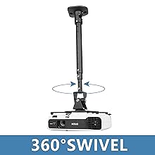 swivel 360°;swivels 90 degree from left to right