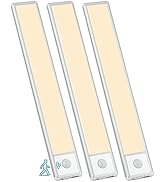 YLXS 51-LED Motion Sensor Under Cabinet Lights, Magnetic Rechargeable Under Counter Closet Lights...