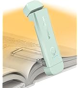 HIONXMGA Book Reading Light,Silent Touch Books Lamp for Reading in Bed,Rechargeable Clip on Bookl...