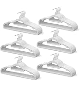MLKJHHI 60 Pack Thin Space Saving Hangers, No Slip Clothes Hangers with Non Slip Textured and 360...