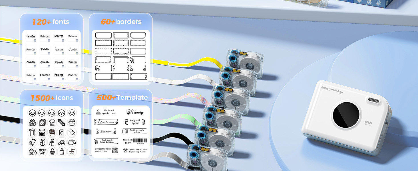 phomemo label maker machine with tape