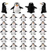 Bbiamsleep 25 Pcs Miniature Penguin Figurines Mini Penguin Figurines Resin Penguin Mini Penguin f...