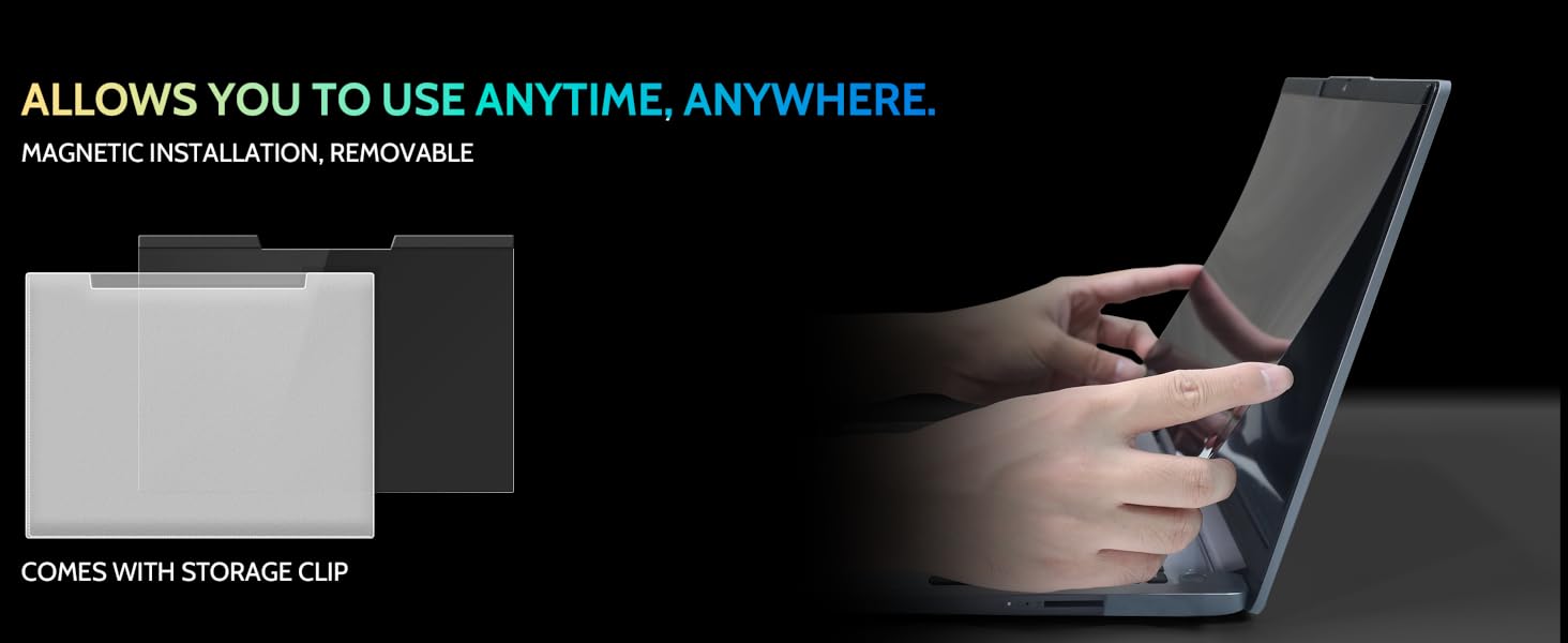 REMOVABLE laptop screen protector