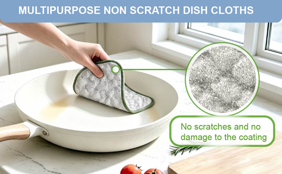 MULTIPURPOSE NON SCRATCH DISH CLOTHS