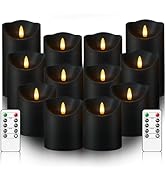 kakoya Flameless LED Candles Battery Operated with Remote and Timer,Flickering Electric Fake Plas...