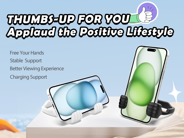 Christmas Stocking Stuffers for Teen Men Women Adults Gifts: Thumbs Up Phone Stand Holder