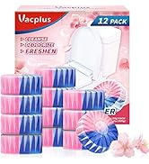 Vacplus Toilet Bowl Cleaners - 12 Pack, Upgraded Long-Lasting Toilet Cleaner, Toilet Bowl Cleaner...