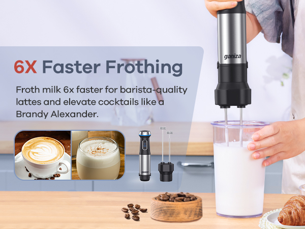 immersion blender frothing