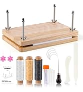 JUPEAN Book Press, Book Binding Kits, Bookbinding Supplies, Book Binding Kit for Beginners Bone F...