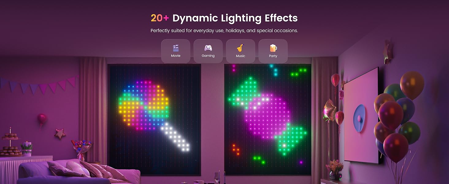 Smart Curtain Light for Christmas/Halloween/New Year