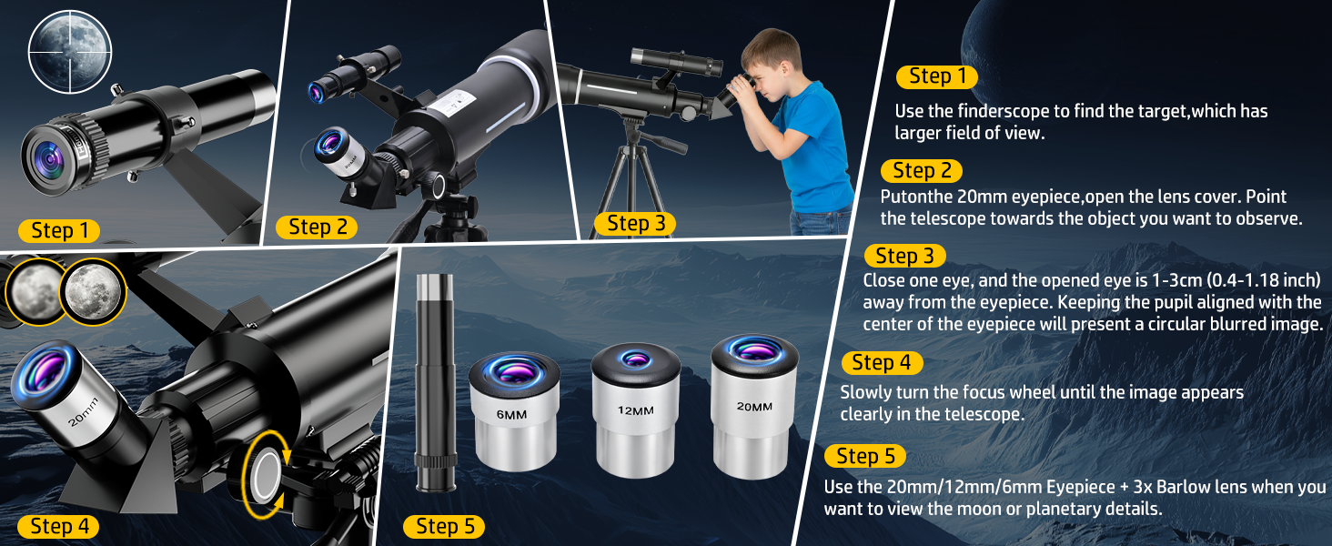 Telescopes for Astronomy Beginners