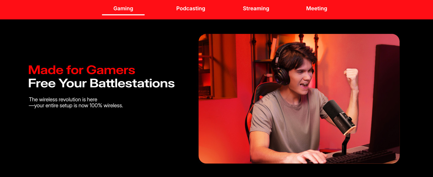 new-wireless microphone for gaming-