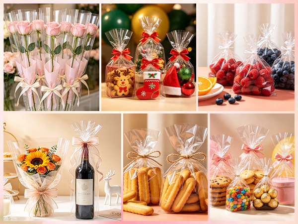 Make your gifts shine with high-clarity clear plastic wrap for gift