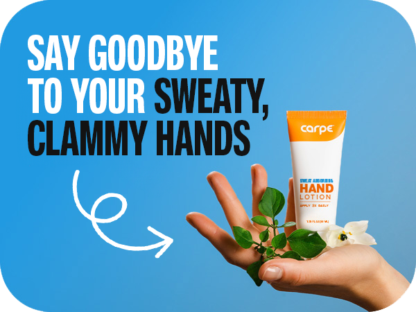 say goodbye to sweaty clammy hands