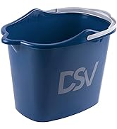 DSV Standard Professional 2.3 Gallon (8.5L) Cleaning Bucket | Pour Spout &amp; Comfort-Grip Handle | ...