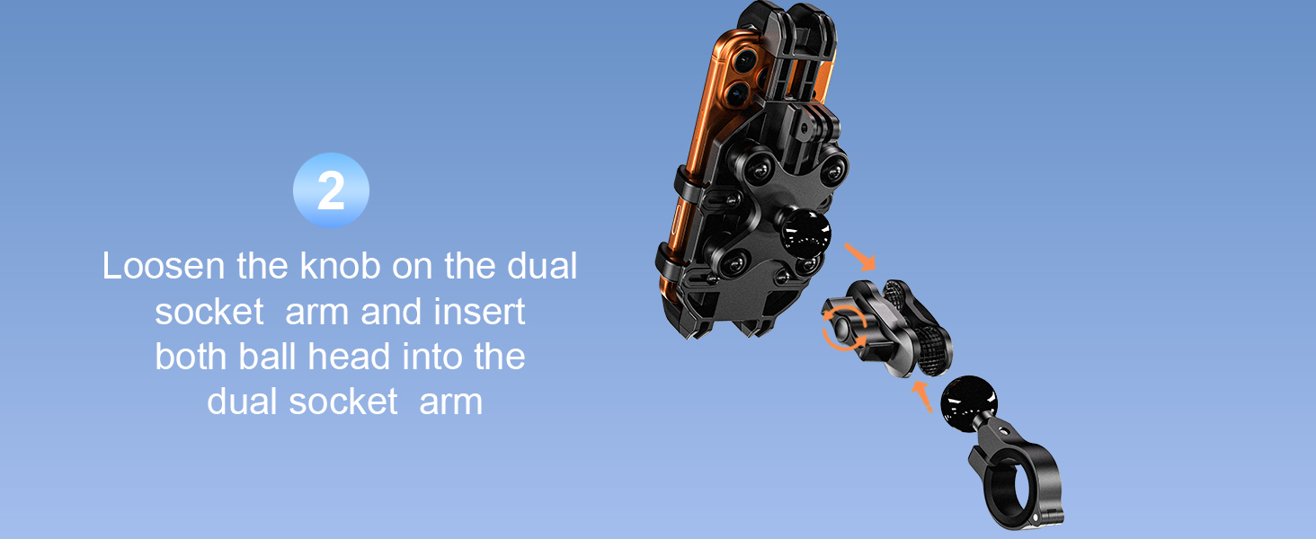 Anti-Theft Motorcycle Phone Mount