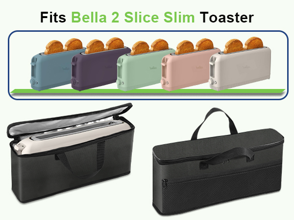 2 slice toaster carry case