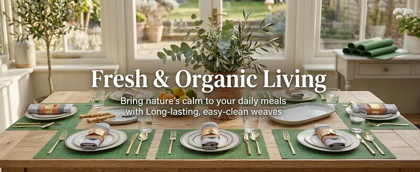 green placemats