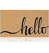 AMARU DOOR MATS - Natural Coir Door Mat, Minimal Shedding, Heavy Duty Non-Slip Welcome Mat for Fr...