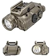 RovyVon GL4 Pro+ 4-in-1 Rail-Mounted Flashlight with Screw Mount,White Light/Green Beam/IR Illumi...
