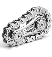 Cool Sprockets Fidget Chain, Assemble Fidget Spinner Ring Toys for Kids Adults, Metal Fidgeting S...
