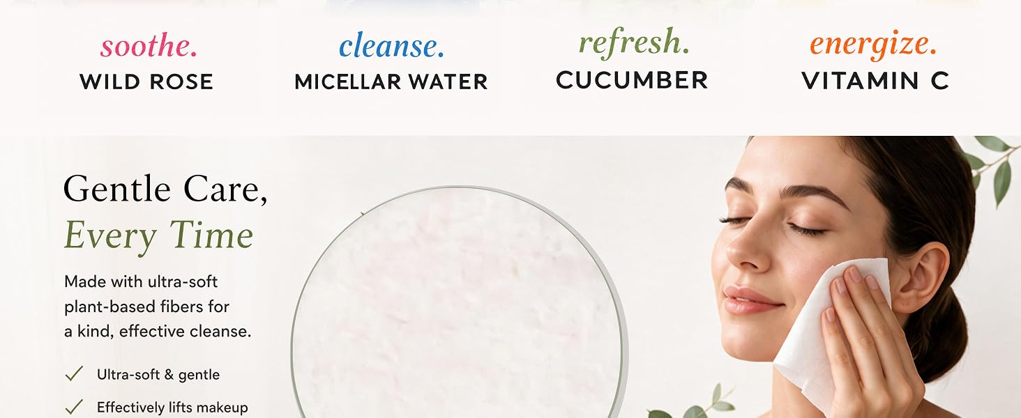 Pink Sky vitamin C makeup remover wipes, radiant skin cleansing towelettes, individually wrapped