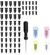VKQTS 2026 Upgraded 60PCS Screw in Tire Plugs,Self-Service Tire Plugs Kit with Screwdriver for Em...