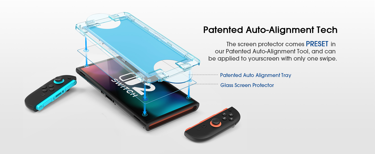 Nintendo Switch 2 Screen Protector Tempered Glass 2025