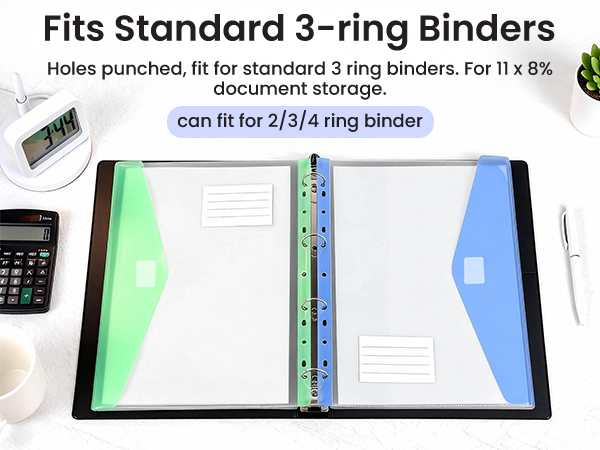 11 Holes Expandable Binder Folders