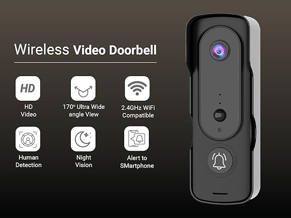 Wireless security doorbell
