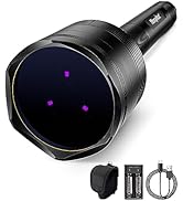 Morpilot 365nm Black Light UV Flashlight 30w, Professional Grade UV, 60ft Distance Rechargeable B...