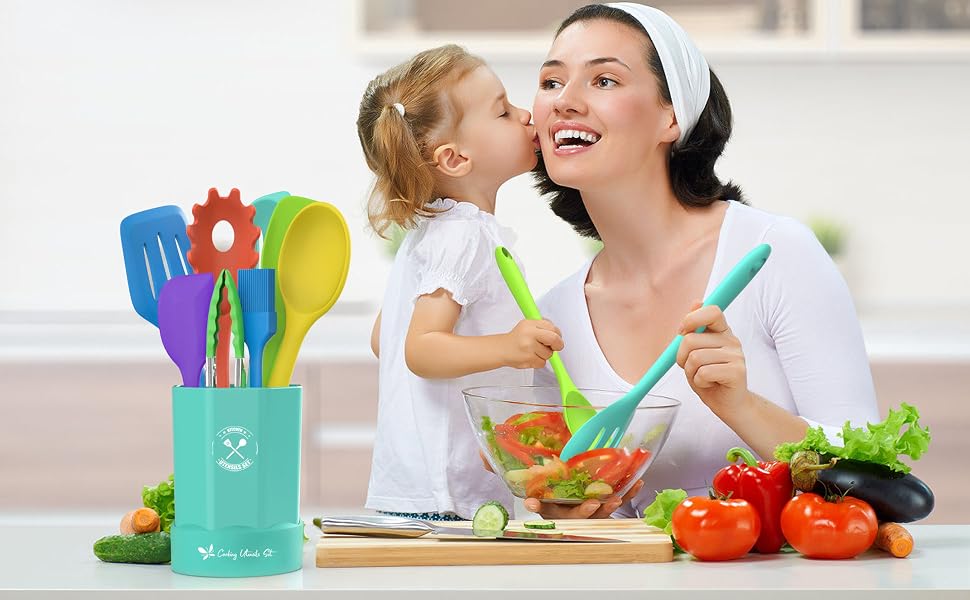silicone cooking utensils silicone kitchen utensils set