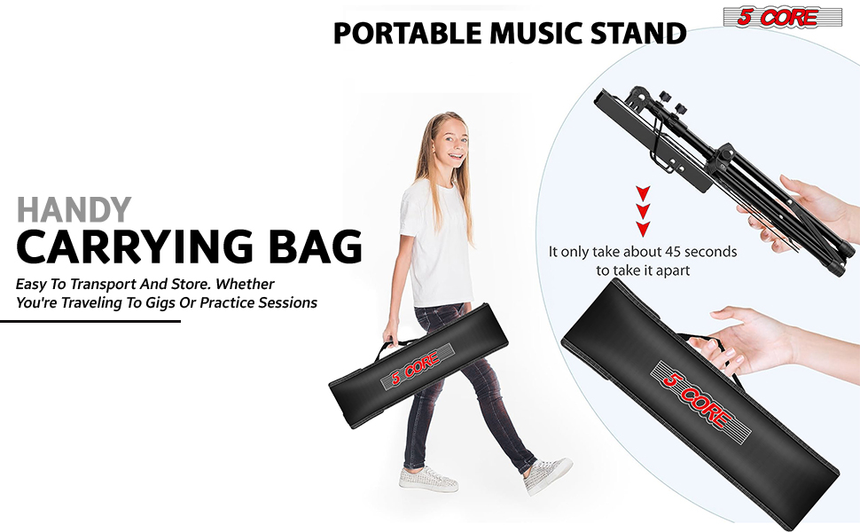 .Music Stand,2 in 1 Dual-Use Folding Sheet Music Stand,Desktop Book Stand