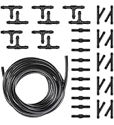 Diamall 30 PCS Car Windshield Washer Hose Kit, 4M/13Ft Washer Fluid Hose with 30 Hose Connectors,...