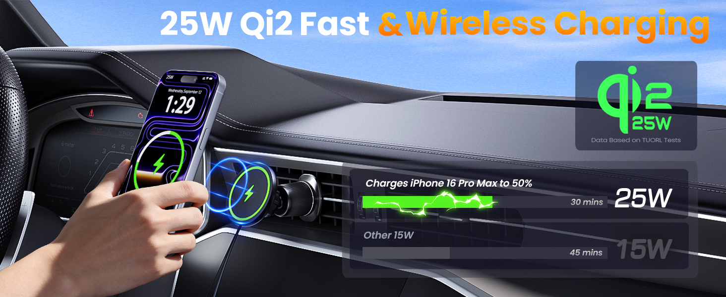 magsafe car mount charger magsafe car charger MOUNT carplay wireless adapter iphone 17 car charger