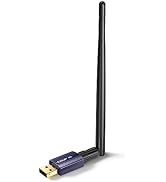 USB Bluetooth Adapter for PC, USB Bluetooth 5.3 Dongle, Long Range 492FT / 150M Bluetooth Stick R...