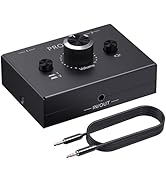 PROZOR 3.5mm Audio Bi-Directional Switcher - 2(1)-in-1(2)-Out 3.5mm Stereo Audio Switch Splitter ...