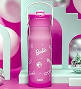 Zak Designs Harmony Barbie Water Bottle for Travel or At Home, 20oz Recycled Stainless Steel is L...