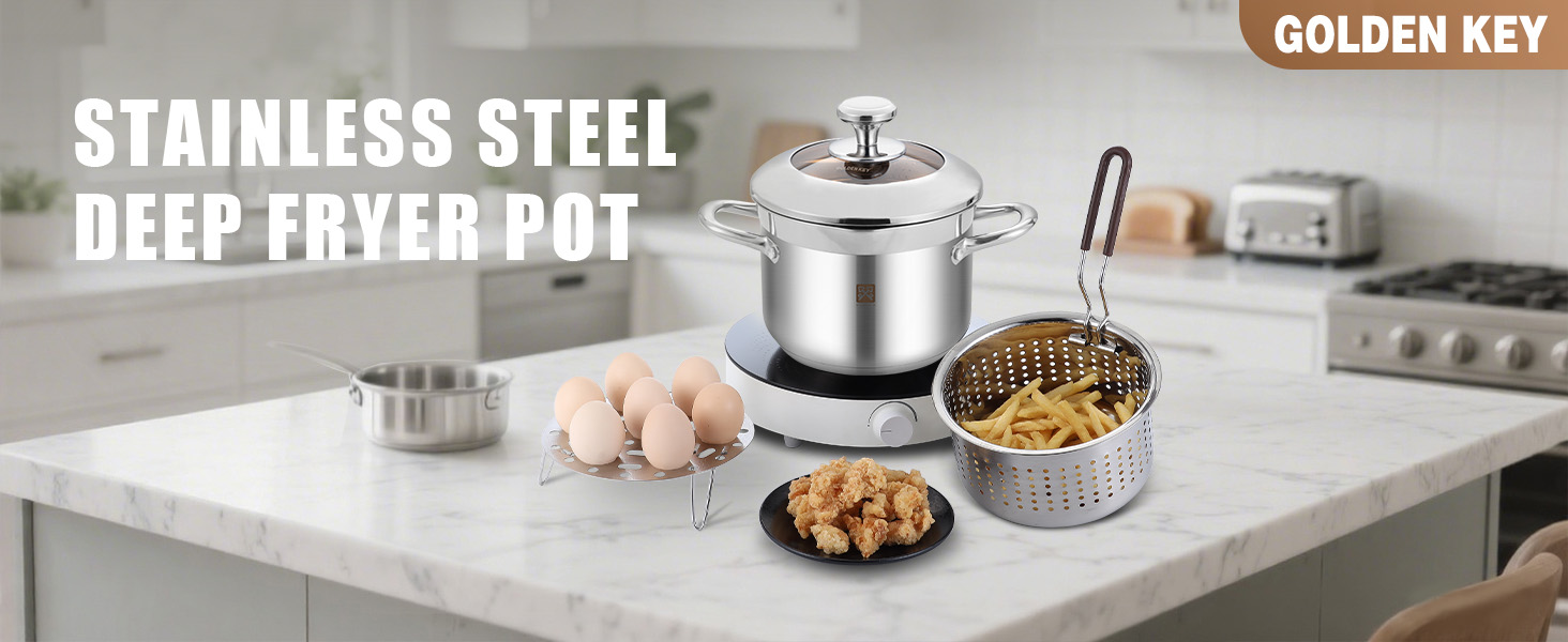 deep fryer pot with basket