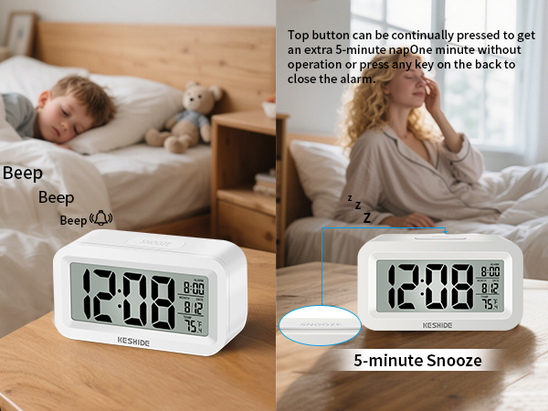 alarm clock battery powered