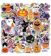 OHOME Halloween Stickers | 100 PCS Halloween Party Favors - Halloween Stickers for Kids - Vinyl H...