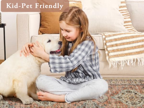 kid&amp;pet friendly rug