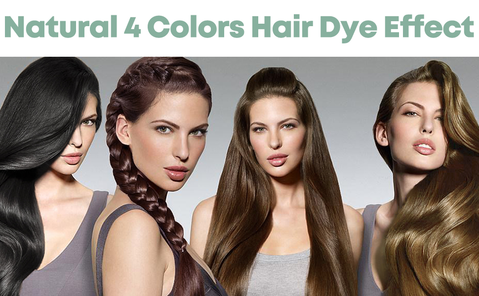 4 COLORS HAIR DYE EFFECT