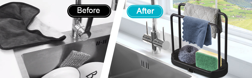 Kitchen Sponge Holder Dishcloth Hanger