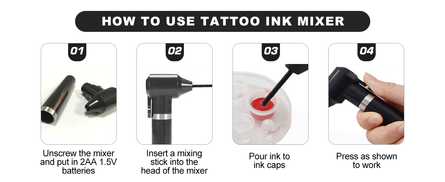 how to use tattoo ink mixer