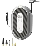 Giraffe Tools Car Air Pump for Tire Cigarette Lighter 12V, 150PSI LED Screen Air Compressor with ...