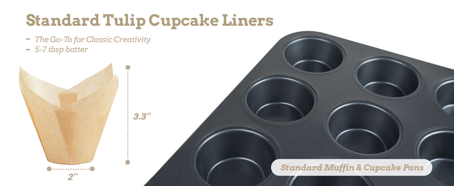 tulip cupcake liners
