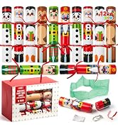 JOYIN 12 Pack Christmas Party Favor Non-Snap Party Table Favors with Christmas Characters Holiday...