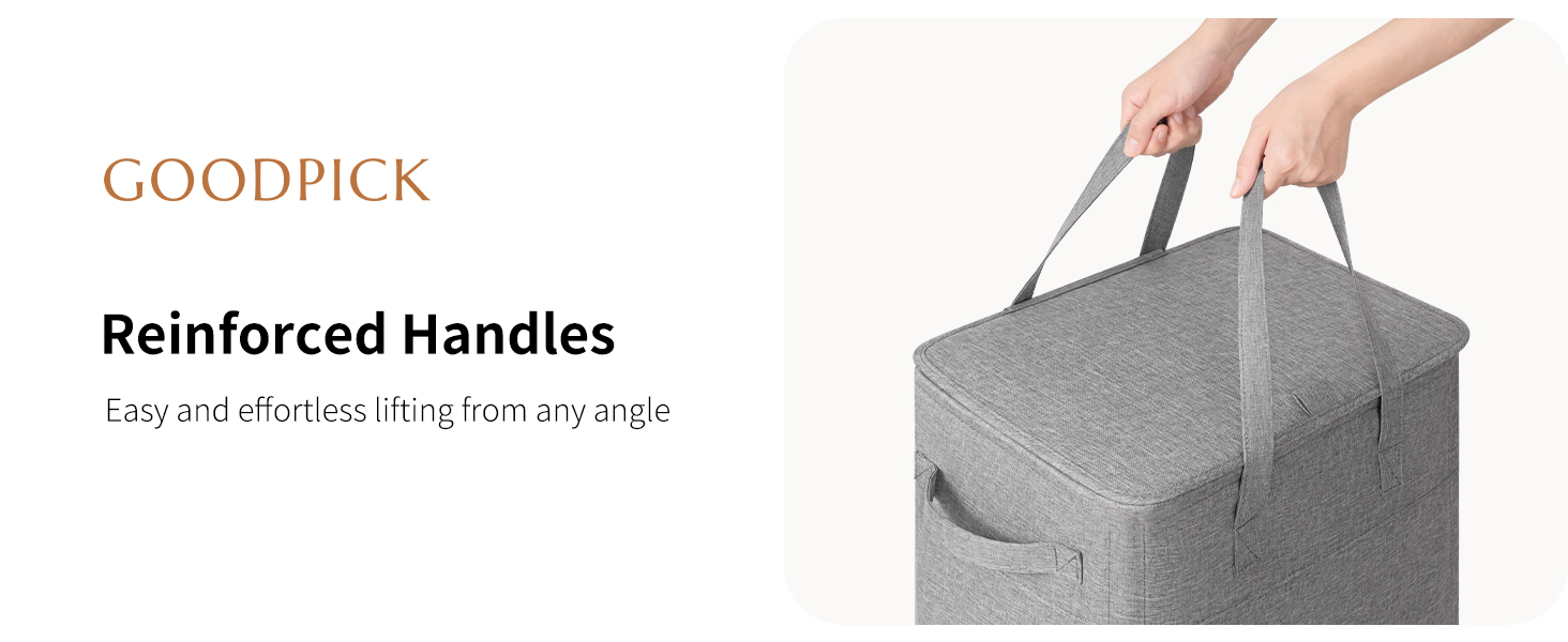 Goodpick Laundry Basket with Wheels and Lid