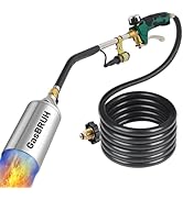 Propane Torch Burner Weed Torch,1,200,000 BTU Heavy Duty Blow Torch with Turbo Trigger and 10 FT ...